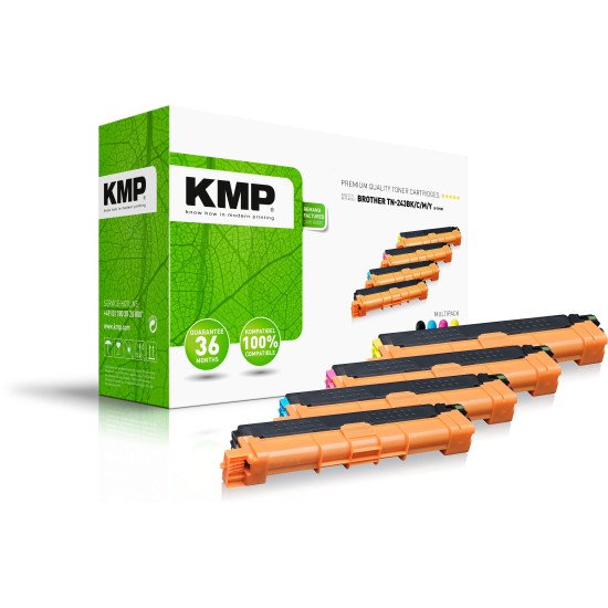 KMP 1268,0005 Cartouche de toner 4 pièce(s) Compatible Noir, Cyan, Magenta, Jaune