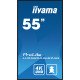 iiyama LH5560UHS-B2AG Écran d'affichage dynamique Carte A numérique 139,7 cm (55") LED Wifi 500 cd/m² 4K Ultra HD Noir Intégré dans le processeur Android 11 24/7 iiyama LH5560UHS-B2AG Écran d'affichage dynamique Carte A numérique 139,7 cm (55") LED Wifi 500 cd/m² 4K Ultra HD Noir Intégré dans le processeur Android 11 24/7