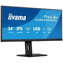 iiyama ProLite XUB3493WQSU-B6 écran PC 86,4 cm (34") 1440 x 3440 pixels UltraWide Quad HD LED Noir