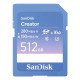 SanDisk Creator 512 Go SDXC UHS-II Classe 10