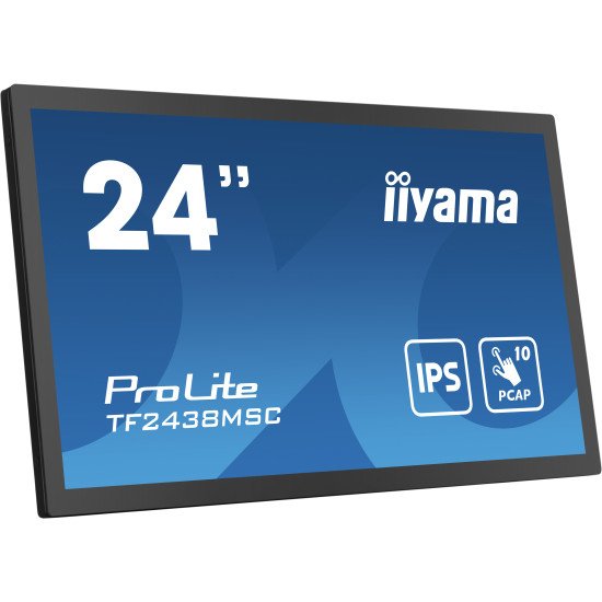 iiyama PROLITE Carte A numérique 61 cm (24") LED 600 cd/m² Full HD Noir Écran tactile