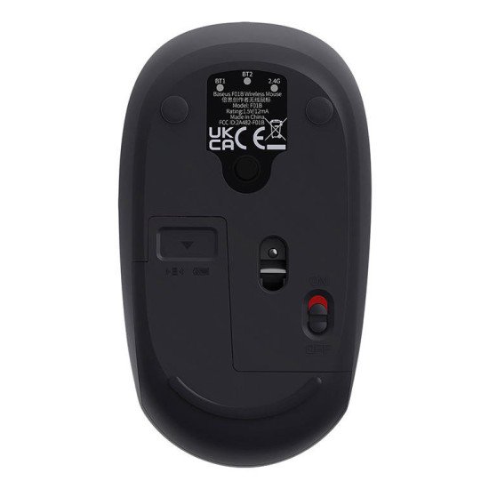 Baseus F01B souris Universel Droitier RF sans fil + Bluetooth 1600 DPI