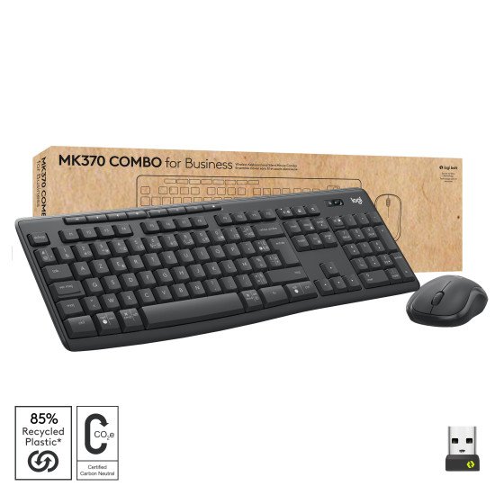 Logitech MK370 Combo for Business Graphite FR clavier