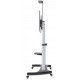 Manhattan Chariot pour TV/moniteurs, écrans 60"–100", Compatibilité VESA : de 200x200 à 800x600 mm (vérifiez les dimensions des quatre trous de fixation à l'arrière), charge max. 100 kg, hauteur 1200–1685 mm, LFD, support