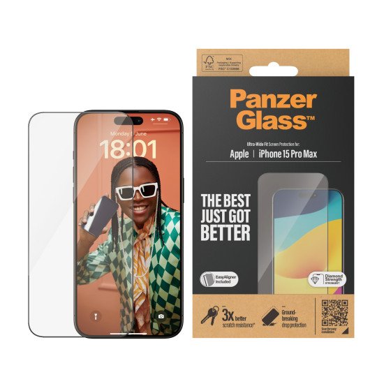 PanzerGlass Ultra Wide Fit Protection d'écran transparent Apple 1 pièce(s)