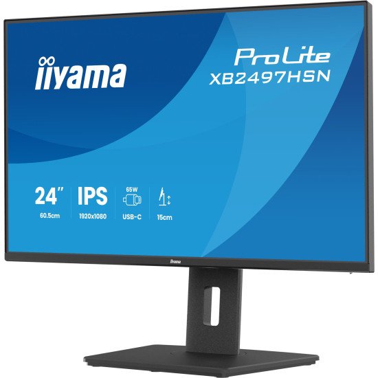 iiyama ProLite XB2497HSN-B1 écran PC 60,5 cm (23.8") 1920 x 1080 pixels Full HD LED Noir