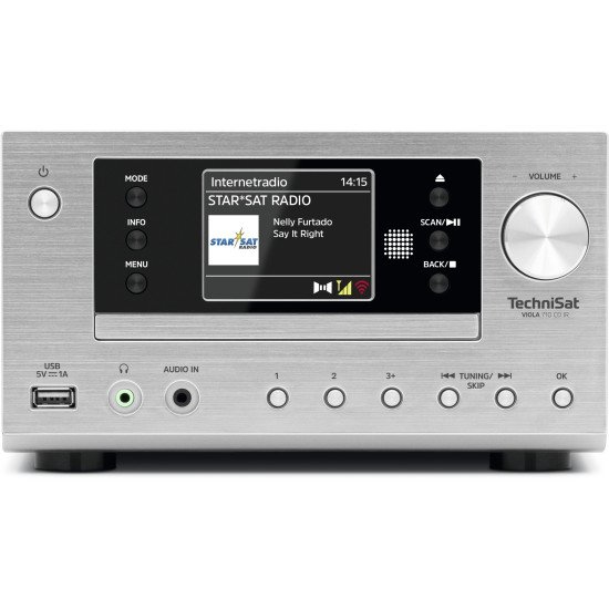 TechniSat Viola 710 CD IR Internet Analogique et numérique Argent