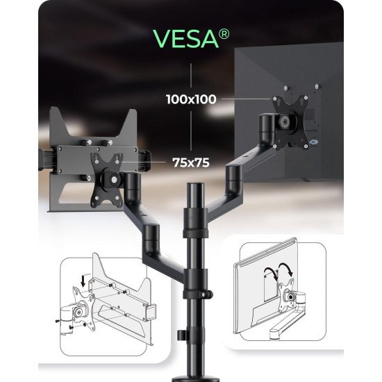 ICY BOX IB-MS622-T 81,3 cm (32") Bureau Noir