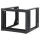 Intellinet Rack réseau mural ouvert 19", 6U, cadre pivotant frontal, montage 2 montants, profondeur 450 mm, livré à plat, noir RAL 9004