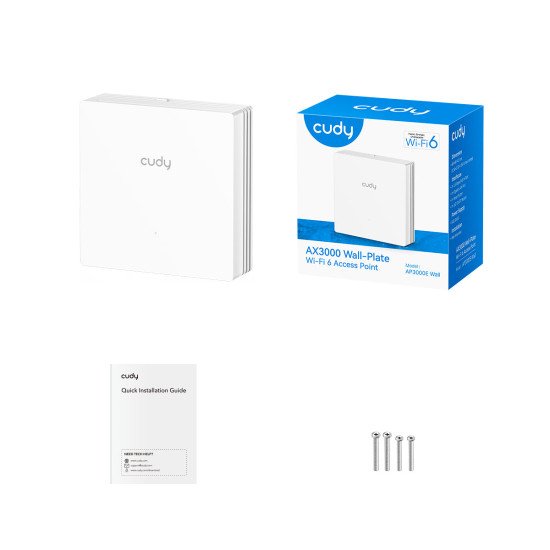 Cudy AP3000E Wall 2976 Mbit/s Blanc