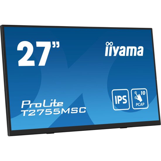 iiyama ProLite T2755MSC-B1 écran PC 68,6 cm (27") 1920 x 1080 pixels Full HD LED Écran tactile Dessus de table Noir