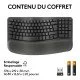 Logitech Wave Keys clavier ergonomique sans fil avec repose-poignets rembourré Logitech Wave Keys clavier ergonomique sans fil avec repose-poignets rembourré