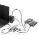 StarTech.com 10G2A1C25EPD-USB-HUB station d'accueil Avec fil USB 3.2 Gen 2 (3.1 Gen 2) Type-C Gris