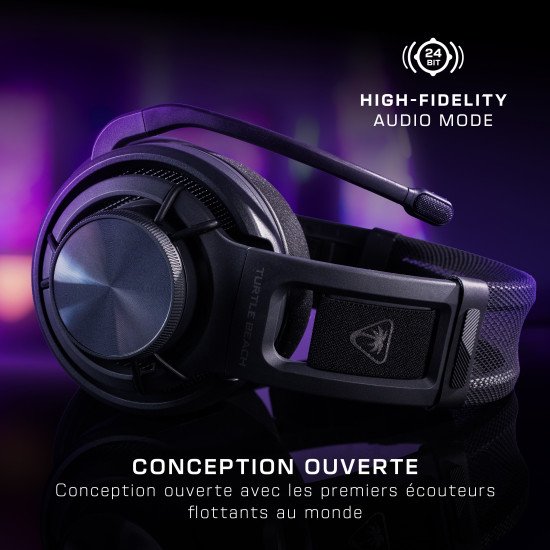 Turtle Beach Casque gaming ouvert sans fil Atlas Air pour PC - PC, PS5, PS4, Nintendo Switch, appareils mobiles - Audio haute fidélité 24 bits, micro de qualité diffusion, Bluetooth, écouteurs flottants, coussinets en mousse à mémoire de forme Turtle Beach Casque gaming ouvert sans fil Atlas Air pour PC - PC, PS5, PS4, Nintendo Switch, appareils mobiles - Audio haute fidélité 24 bits, micro de qualité diffusion, Bluetooth, écouteurs flottants, coussinets en mousse à mémoire de forme