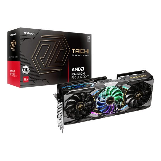 Asrock Taichi Radeon RX 9070 XT OC AMD 16 Go GDDR6 Asrock Taichi Radeon RX 9070 XT OC AMD 16 Go GDDR6