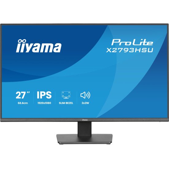 iiyama ProLite X2793HSU-B1 écran PC 68,6 cm (27") 1920 x 1080 pixels Full HD LED Noir