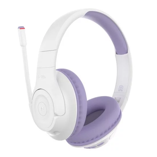 Belkin SOUNDFORMINSPIRE OVEREAR HEADSET LAV Casque Avec fil &sans fil Arceau Appels/Musique USB Type-C Bluetooth Lavande, Blanc Belkin SOUNDFORMINSPIRE OVEREAR HEADSET LAV Casque Avec fil &sans fil Arceau Appels/Musique USB Type-C Bluetooth Lavande, Blanc