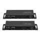 StarTech.com Kit Extender HDMI Fibre Optique - 4K60Hz jusqu'à 1km (Monomode) ou 300m (Multimode) Fibre optique LC, HDR, HDCP, Audio 3.5mm/RS232/Extender IR - Prolongateur/Extension HDMI - Kit Émetteur et Récepteur