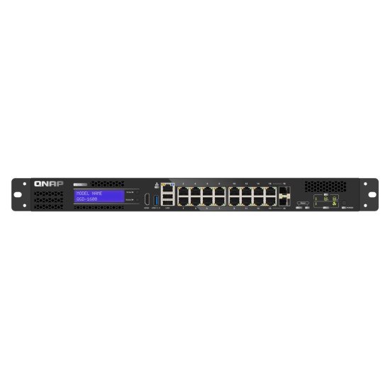 QNAP QGD-1600 Géré Gigabit Ethernet (10/100/1000) 1U Noir, Gris