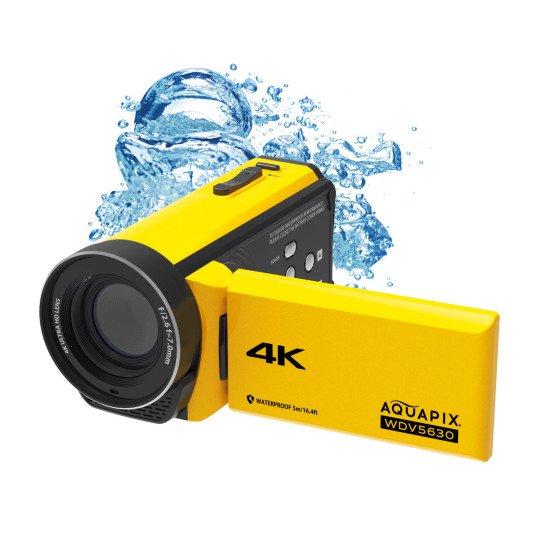 Aquapix WDV5630 Caméscope portatif 13 MP 4K Ultra HD Jaune