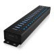 ICY BOX IB-HUB1717-U3 USB 3.2 Gen 1 (3.1 Gen 1) Type-A 5000 Mbit/s Noir ICY BOX IB-HUB1717-U3 USB 3.2 Gen 1 (3.1 Gen 1) Type-A 5000 Mbit/s Noir