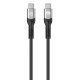 Manhattan Câble USB-C vers USB-C haute vitesse (240 W), 2 m, charge ordinateur portable + données et vidéo rapides, compatible tous PC portables (un chargeur mural USB-C de 240 W supplémentaire est nécessaire), transferts jusqu'à 40 Gbit/s, noir, garantie