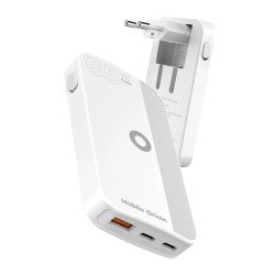 Mobile Origin GAN-65W-SLM-WHT chargeur d'appareils mobiles Universel Blanc USB Charge rapide Intérieure