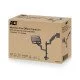 ACT Bras pour moniteur et ordinateur portable office premium, avec vérin à gaz, monté sur poteau ACT Bras pour moniteur et ordinateur portable office premium, avec vérin à gaz, monté sur poteau