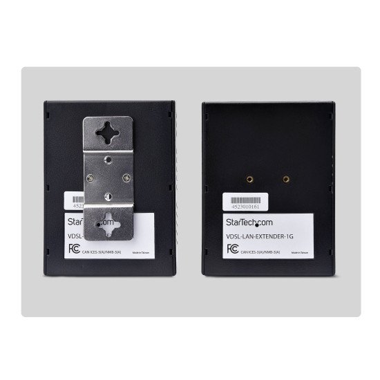 StarTech.com Kit d'Extension Ethernet VDSL2 sur Paire de Fils Unique, Répéteur LAN Longue Portée Jusqu'à 1km sur Ligne Téléphonique/CAT5e/CAT6, Jusqu'à 300 Mbps, Remplacement pour 110VDSLEXTEU - TAA