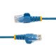 StarTech.com Câble Ethernet CAT6 Bleu Fin de 15m, Sans Accroc, 100W PoE, UTP, LSZH, Fil de Cuivre Pur 28AWG, Cordon Patch Réseau RJ45 avec Serre-Câble, Contrôlé Fluke