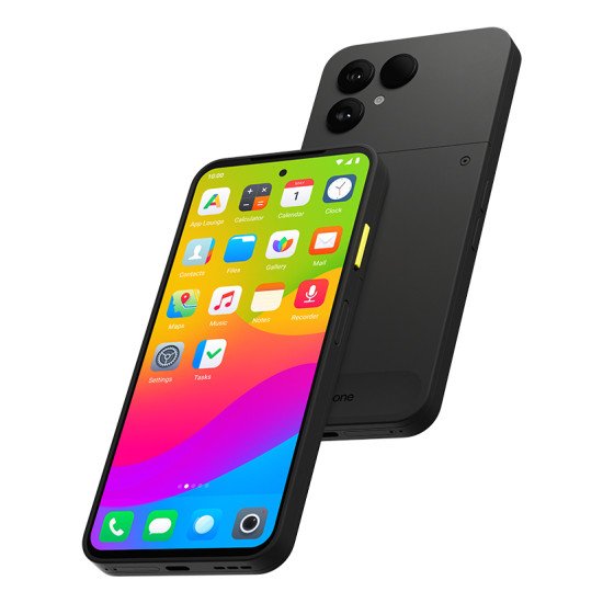 Fairphone The (Gen 6) 16 cm (6.31") Double SIM Android 15 5G USB Type-C 8 Go 256 Go 4415 mAh Noir