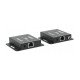 Manhattan Kit d'extension HDMI 4K sur Ethernet, étend 4K@30 Hz jusqu'à 40 m ou 1080p@60 Hz jusqu'à 70 m via câble Cat6, émetteur et récepteur, alimentation par câble (PoC), noir, garantie de 3 ans
