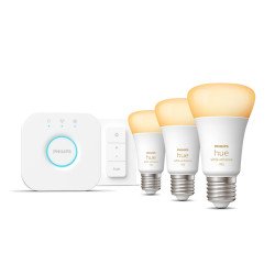 Philips Hue White ambiance Kit de démarrage : 3 ampoules connectées E27 (1100) + variateur Philips Hue White ambiance Kit de démarrage : 3 ampoules connectées E27 (1100) + variateur