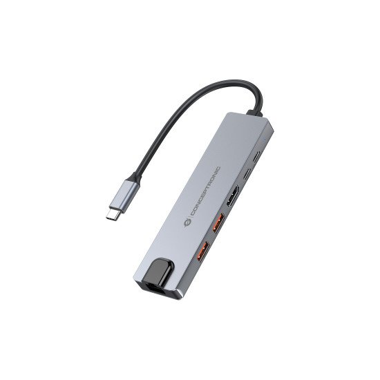 Conceptronic DONN29G station d'accueil Avec fil USB 3.2 Gen 2 (3.1 Gen 2) Type-C Gris Conceptronic DONN29G station d'accueil Avec fil USB 3.2 Gen 2 (3.1 Gen 2) Type-C Gris
