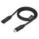 StarTech.com Câble Prolongateur USB4 de 60cm, 40Gbps, Compatible Thunderbolt 4, Charge 240W, 8K 60Hz/4K 240Hz, USB-C Mâle vers Femelle