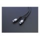Manhattan Câble USB-C vers USB-C haute vitesse (240 W), 2 m, charge ordinateur portable + données et vidéo rapides, compatible tous PC portables (un chargeur mural USB-C de 240 W supplémentaire est nécessaire), transferts jusqu'à 40 Gbit/s, noir, garantie