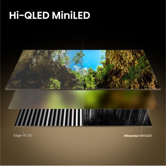 Hisense 100U7DSE 2,54 m (100") 4K Ultra HD Smart TV Wifi Noir