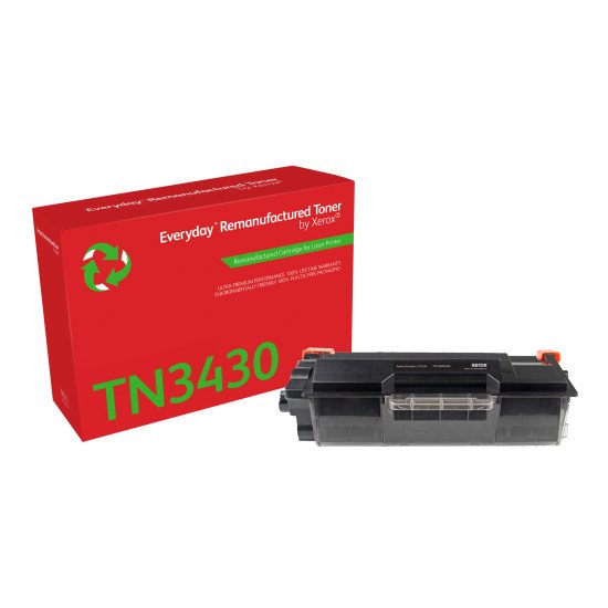 Toner remanufacturé Mono Everyday™ de Xerox compatible avec Brother TN-3430, Capacité standard