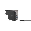 Conceptronic ALTHEA17B chargeur d'appareils mobiles Universel Noir Secteur Charge rapide Intérieure