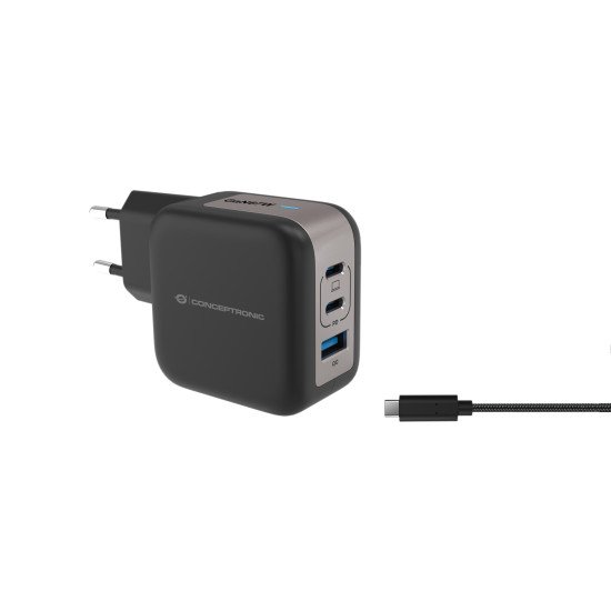 Conceptronic ALTHEA17B chargeur d'appareils mobiles Universel Noir Secteur Charge rapide Intérieure Conceptronic ALTHEA17B chargeur d'appareils mobiles Universel Noir Secteur Charge rapide Intérieure