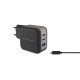 Conceptronic ALTHEA17B chargeur d'appareils mobiles Universel Noir Secteur Charge rapide Intérieure Conceptronic ALTHEA17B chargeur d'appareils mobiles Universel Noir Secteur Charge rapide Intérieure