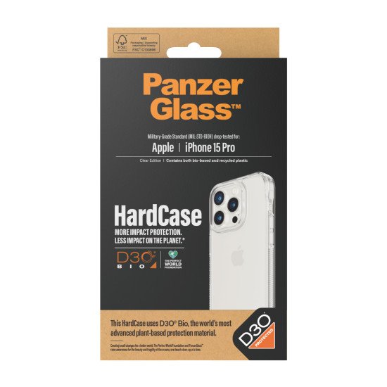 PanzerGlass HardCase with D30 coque de protection pour téléphones portables Housse Transparent