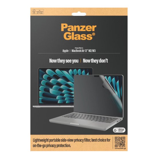 PanzerGlass ® Privacy Screen Protector MacBook Air 13” (M2) Protection d'écran transparent Apple 10 pièce(s) PanzerGlass ® Privacy Screen Protector MacBook Air 13” (M2) Protection d'écran transparent Apple 10 pièce(s)
