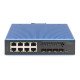 Digitus Switch Gigabit Ethernet industriel 8 + 4 ports 10G en liaison montante L3 administrable
