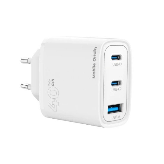 Mobile Origin MO13 Universel Blanc Secteur Charge rapide Intérieure