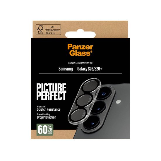 PanzerGlass ® PicturePerfect Camera Lens Protector Samsung Galaxy S26 | S26+ Protection d'écran transparent 1 pièce(s)