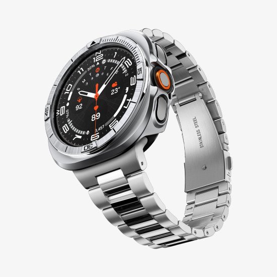 Spigen Bezel Tune Pro Couverture Argent Acier inoxydable, Polycarbonate (PC)
