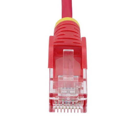 StarTech.com Câble Ethernet CAT6 Rouge Fin de 5m, Sans Accroc, 100W PoE, UTP, LSZH, Fil de Cuivre Pur 28AWG, Cordon Patch Réseau RJ45 avec Serre-Câble, Contrôlé Fluke StarTech.com Câble Ethernet CAT6 Rouge Fin de 5m, Sans Accroc, 100W PoE, UTP, LSZH, Fil de Cuivre Pur 28AWG, Cordon Patch Réseau RJ45 avec Serre-Câble, Contrôlé Fluke
