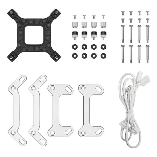DeepCool LM240 WH Processeur Kit de refroidissement du liquide 12 cm Blanc 1 pièce(s)