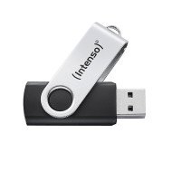 Intenso Clé USB Office Line, 32 Go, USB-A, 3.2 Gen 1x1, noir-argent